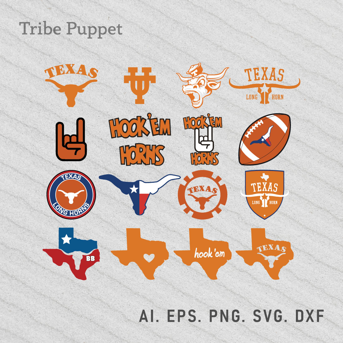 Texas Longhorns Logo SVG preview image.