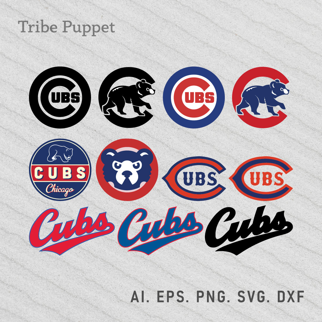 Chicago Cubs Logo Vector Set - MasterBundles
