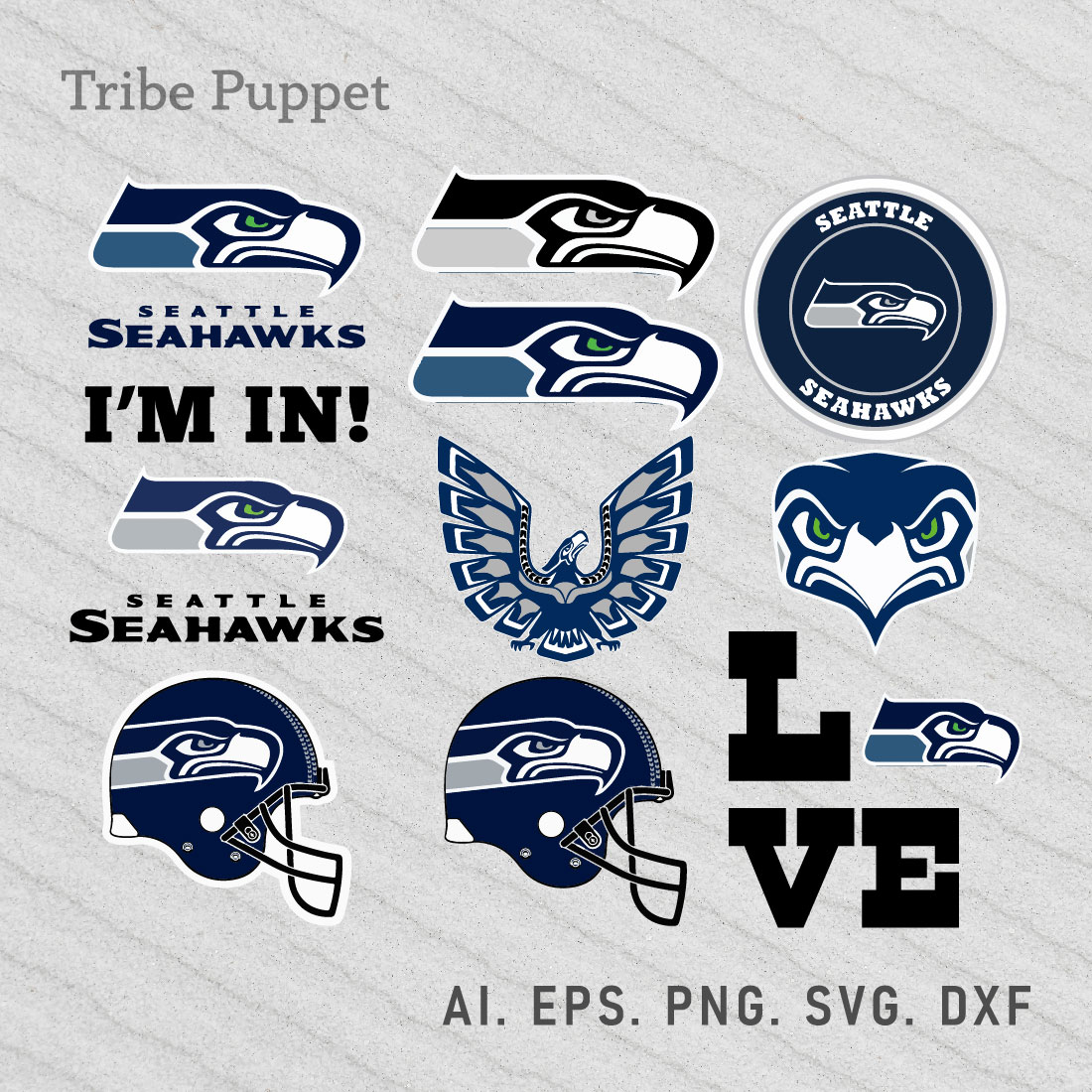 Seattle Seahawks Logo SVG preview image.
