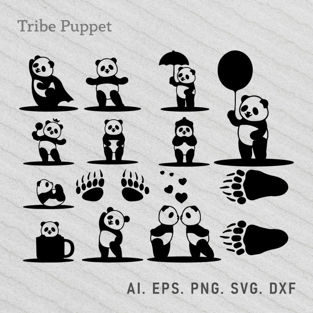 Panda SVG - MasterBundles