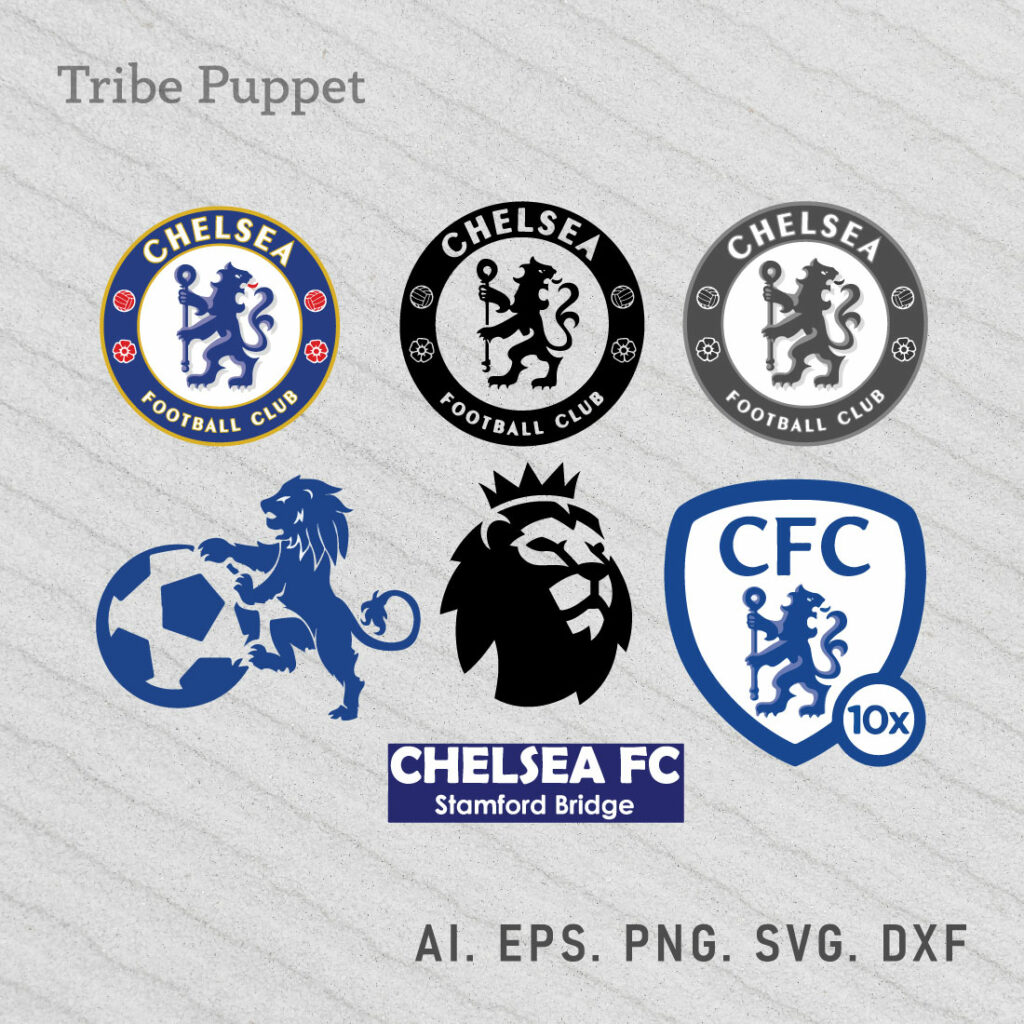 Chelsea Football Club Logo vector Set MasterBundles