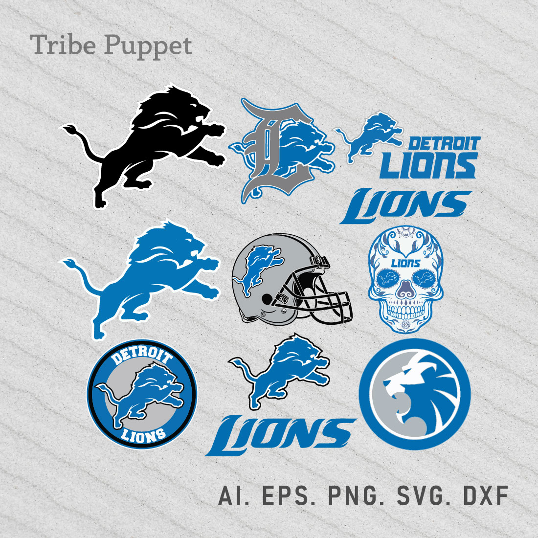 Detroit Lions Logo Svg preview image.