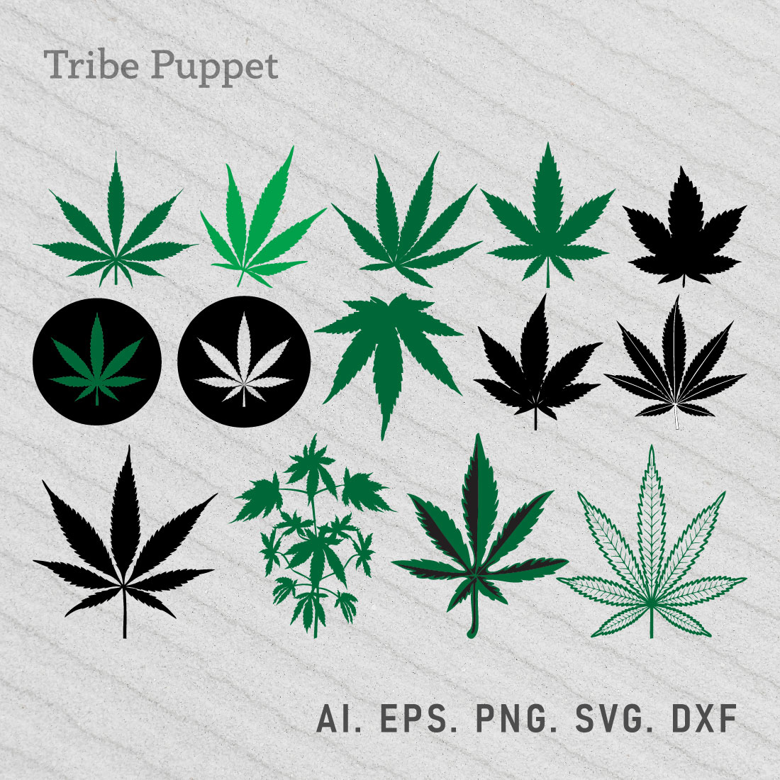 Cannabis Vector Set preview image.