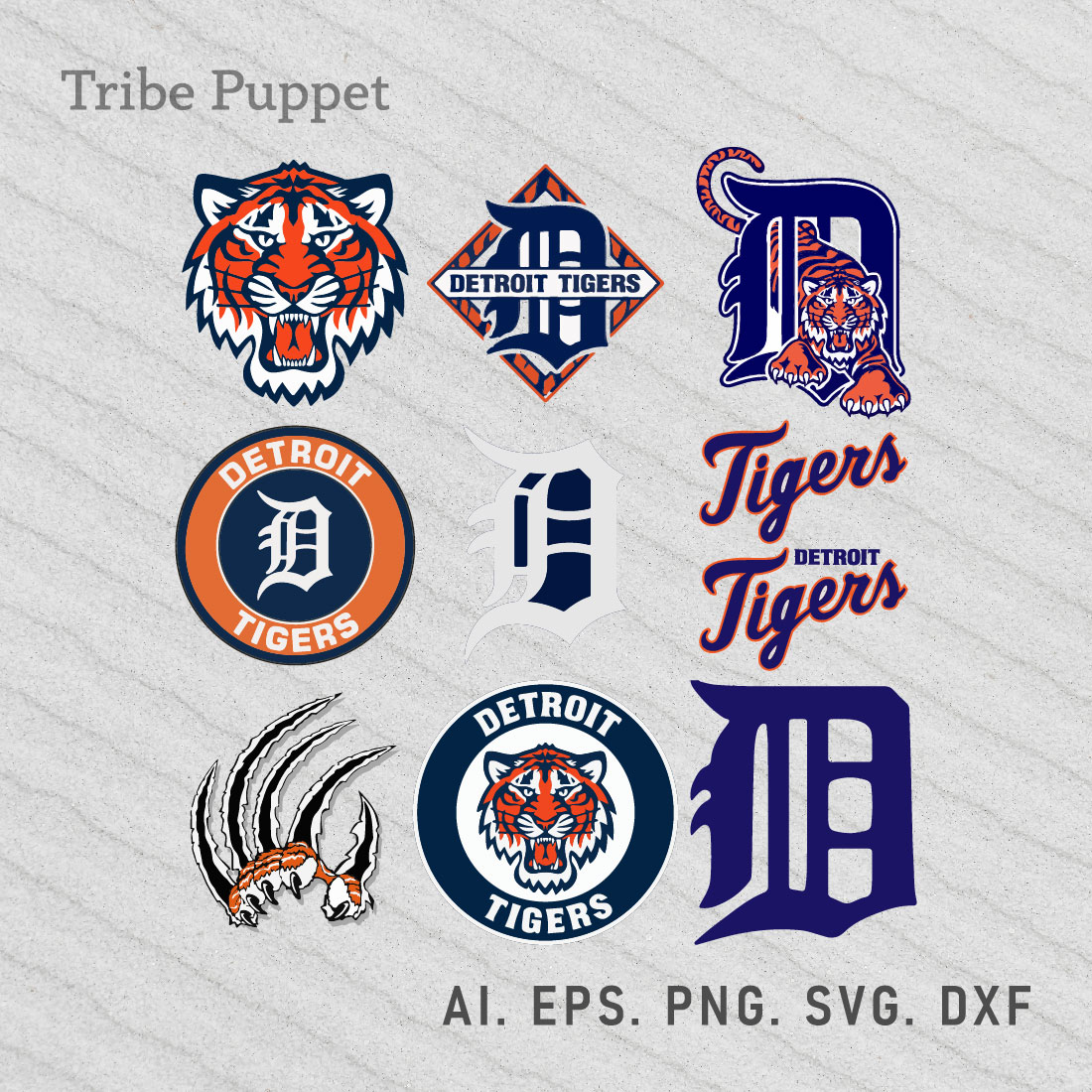 Detroit Tigers Logo Svg preview image.
