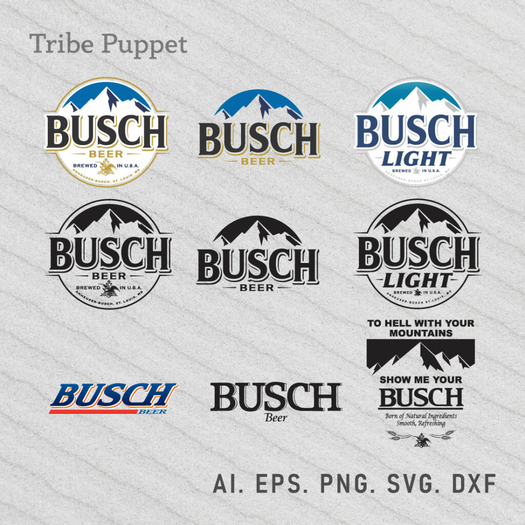 Busch Beer Vector Set MasterBundles