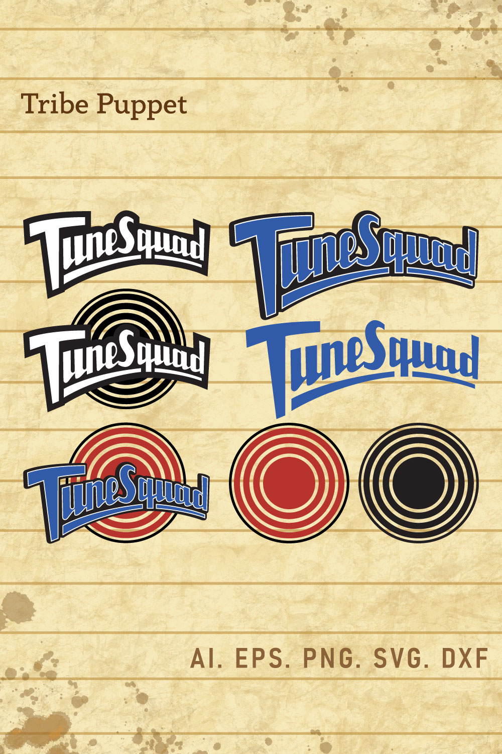 Tune Squad Vector set pinterest preview image.