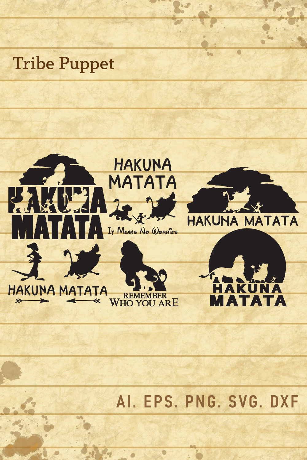 Hakuna Matata pinterest preview image.