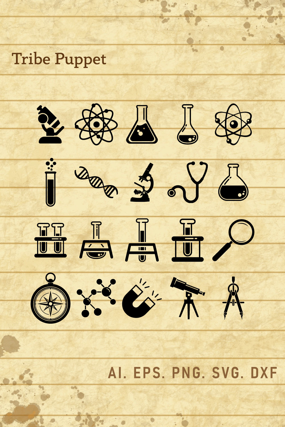 Science Toolkit SVG pinterest preview image.
