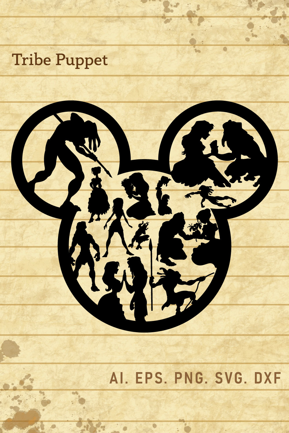 Disney Tarzan Mickey Vector pinterest preview image.