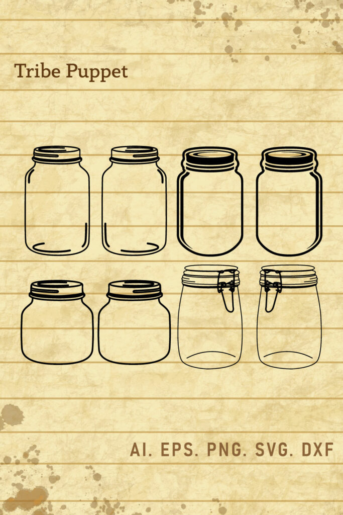 Mason Jar SVG - MasterBundles