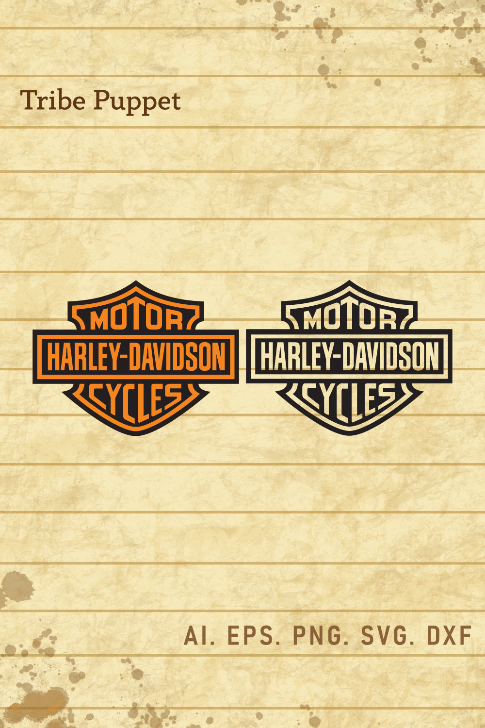 Harley Davidson Bike Logo pinterest preview image.