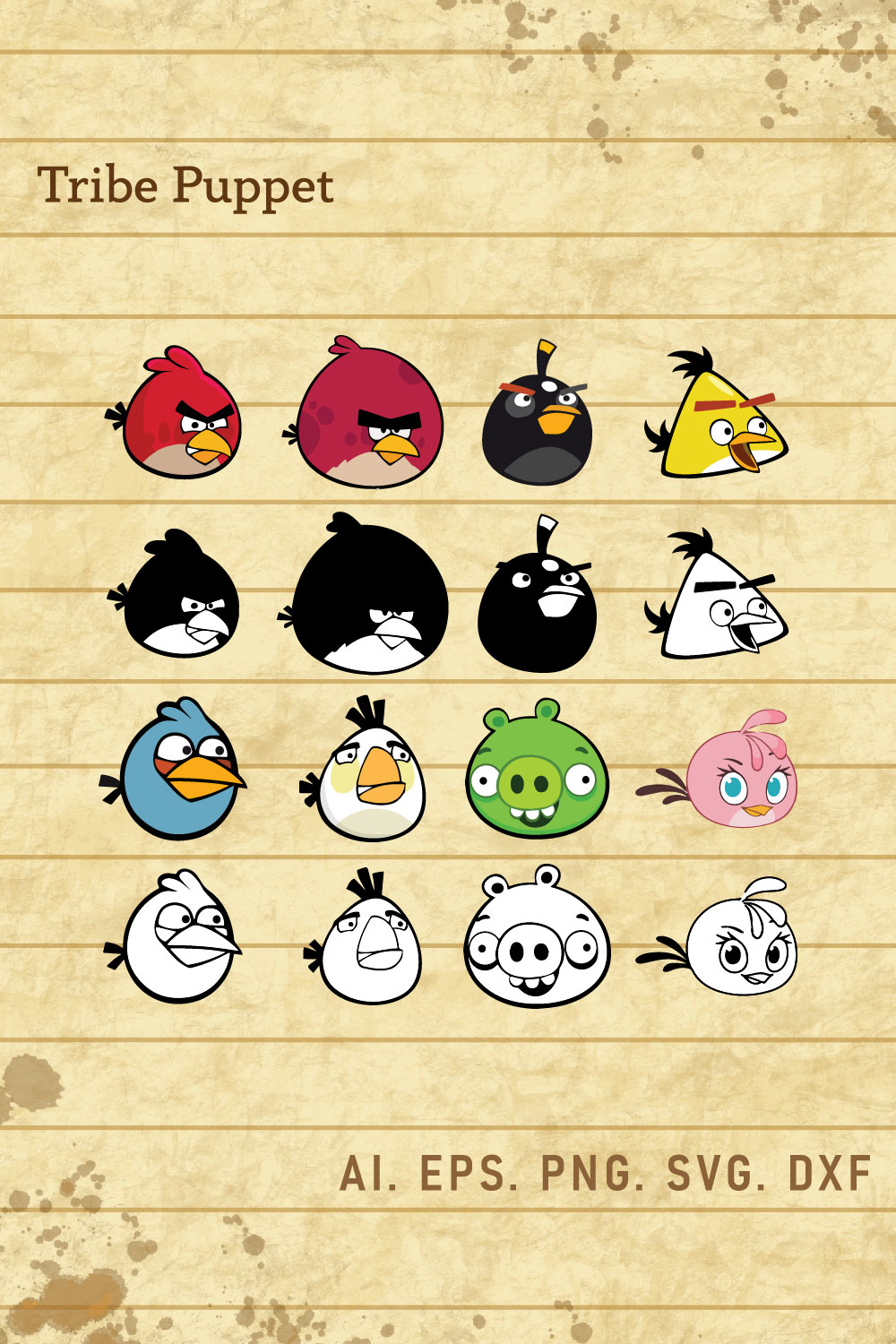 Angry Bird pinterest preview image.