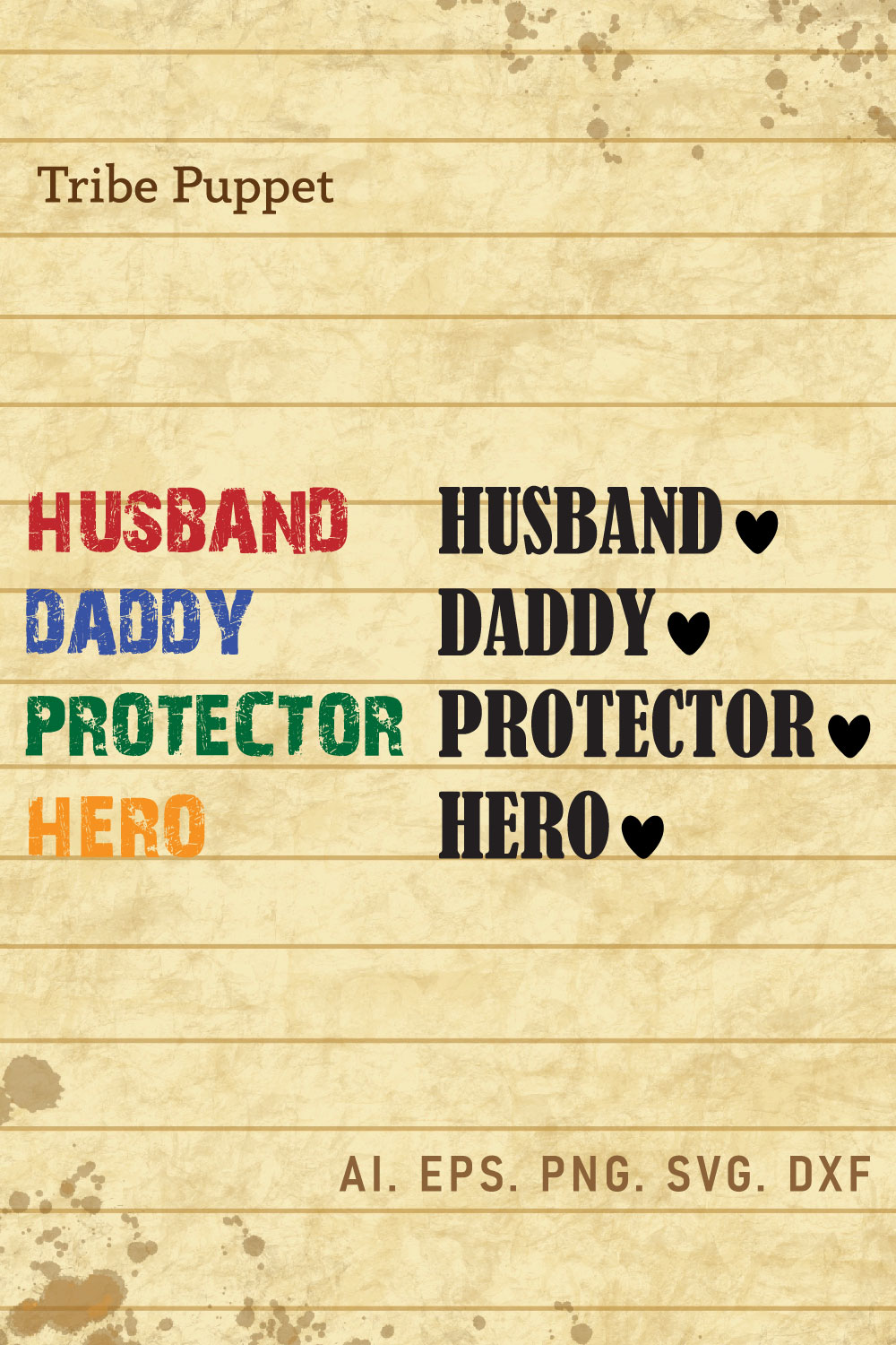 Husband Daddy Protector Hero pinterest preview image.