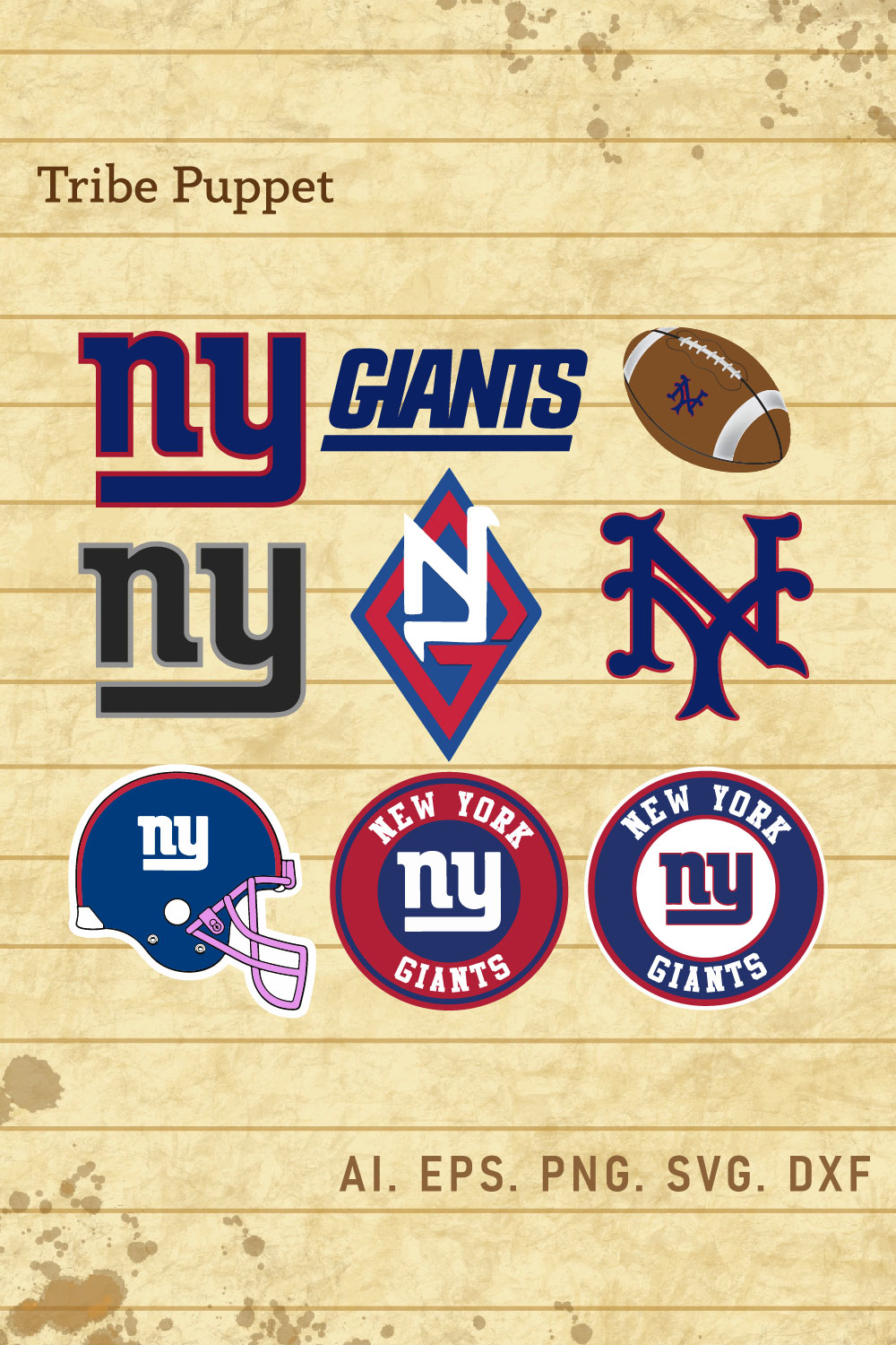 New York Giants Logo SVG pinterest preview image.