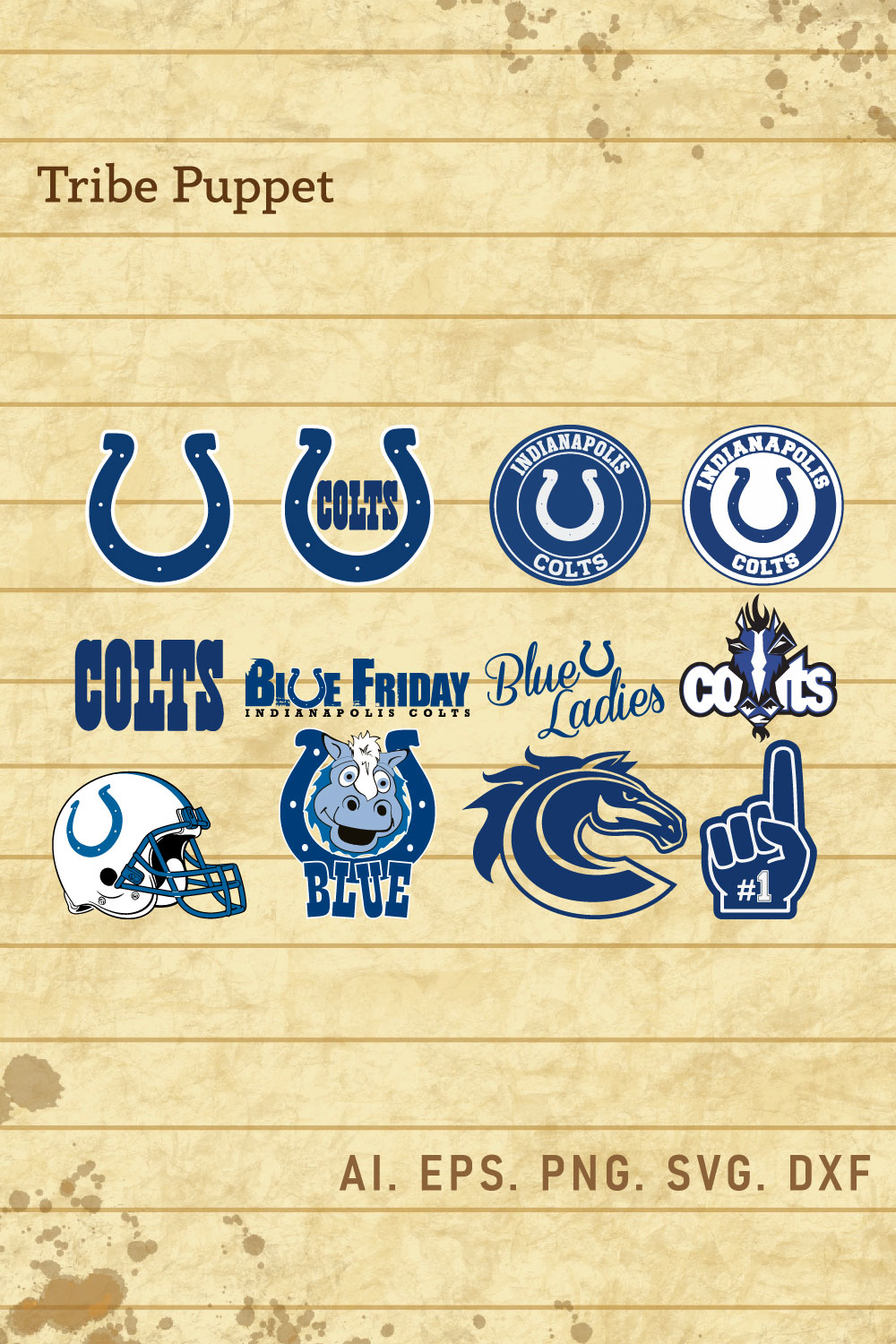 Indianapolis Colts SVG pinterest preview image.