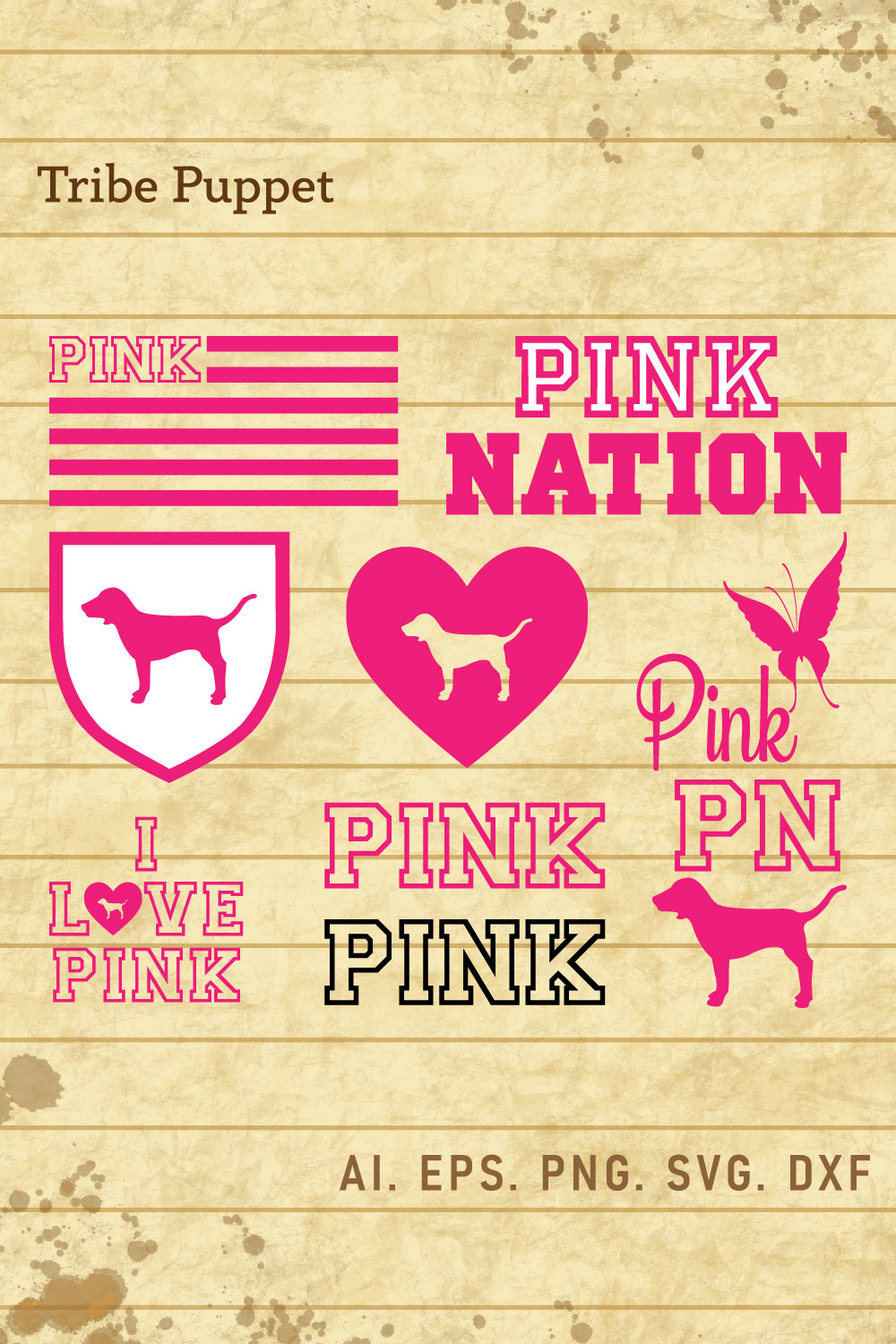 Pink Nation SVG pinterest preview image.