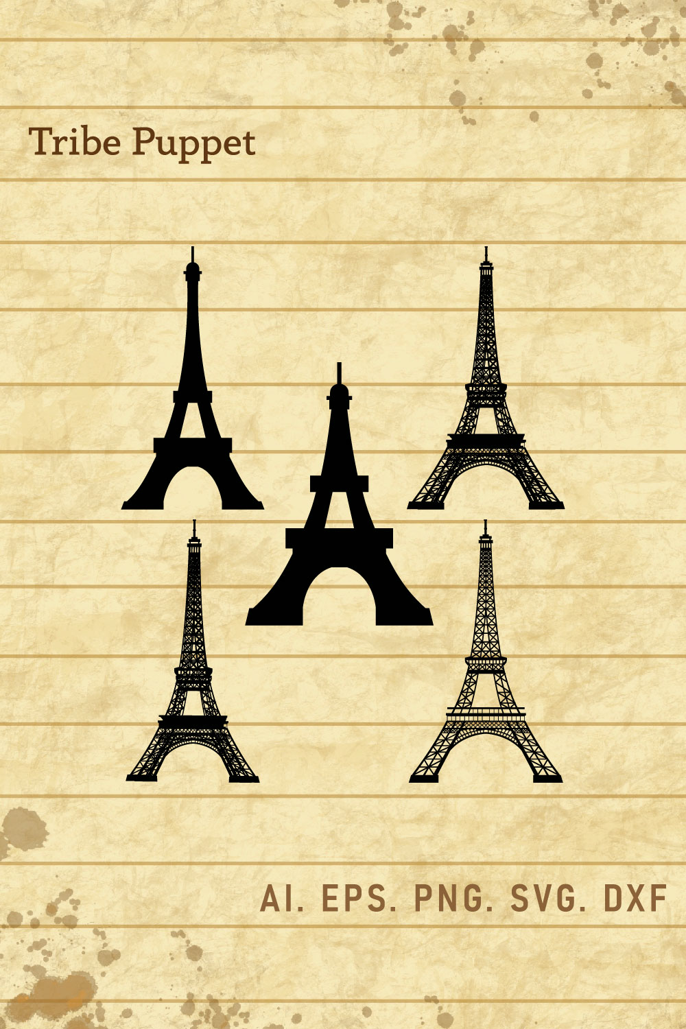 Paris SVG pinterest preview image.