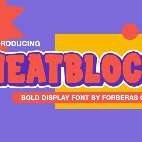 Meatblock | Bold Display Font cover image.