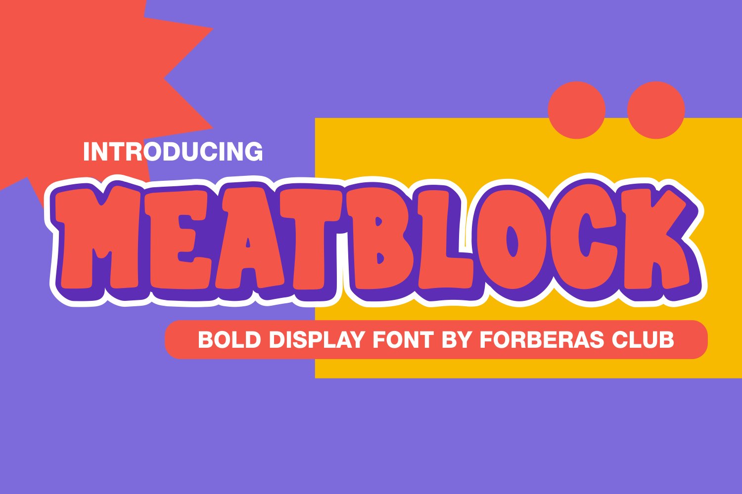 Meatblock | Bold Display Font cover image.