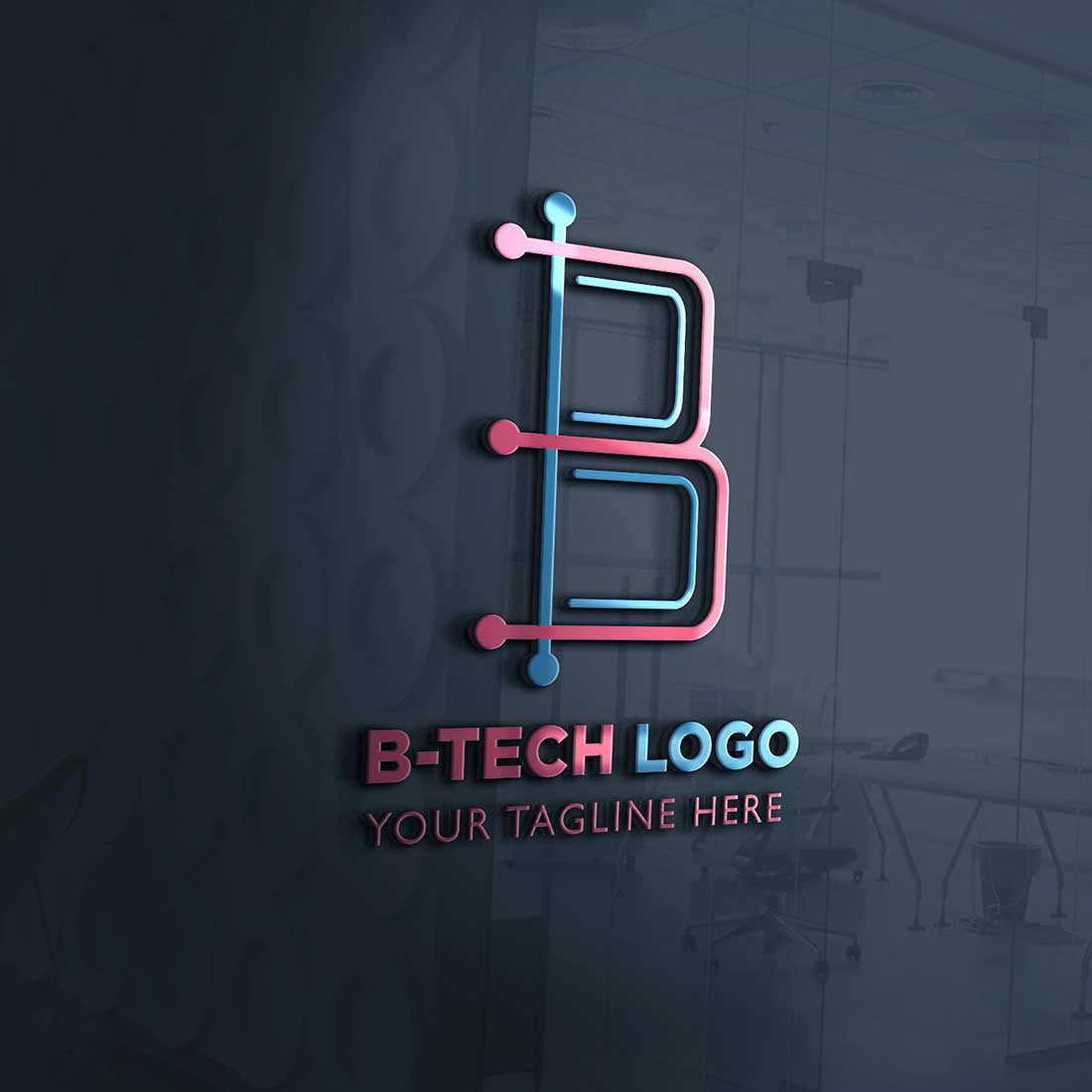 B Letter Logo Template cover image.