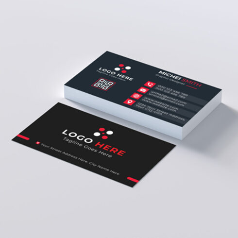 Modern Business Card Template Design cover image.