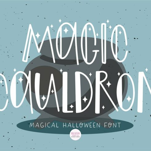 MAGIC CAULDRON Halloween Witch Font cover image.