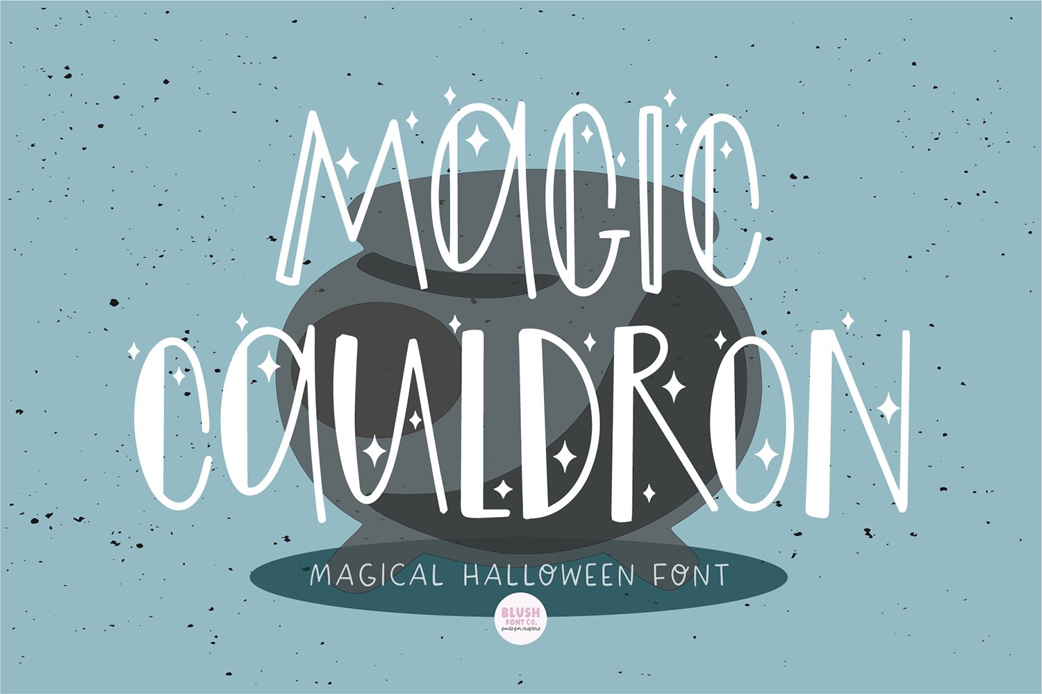 MAGIC CAULDRON Halloween Witch Font cover image.