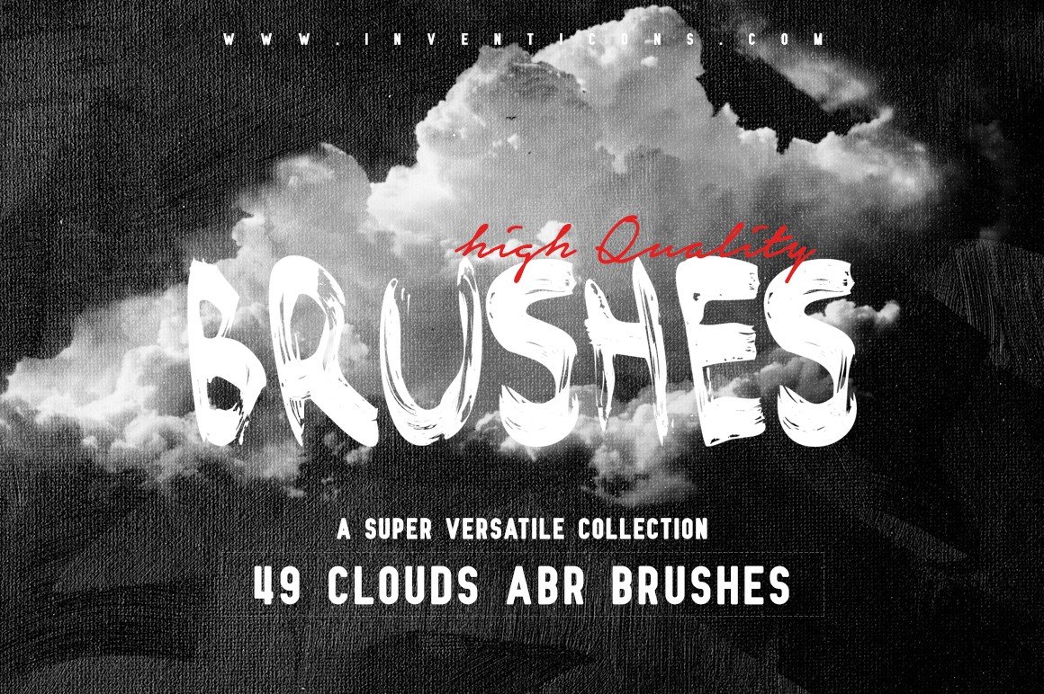 49 Cloud Brushes for Photoshoppreview image.