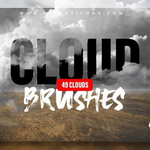 49 Cloud Brushes for Photoshopcover image.