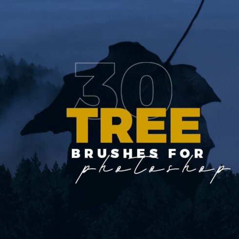 30 Tree Photoshop Brushescover image.