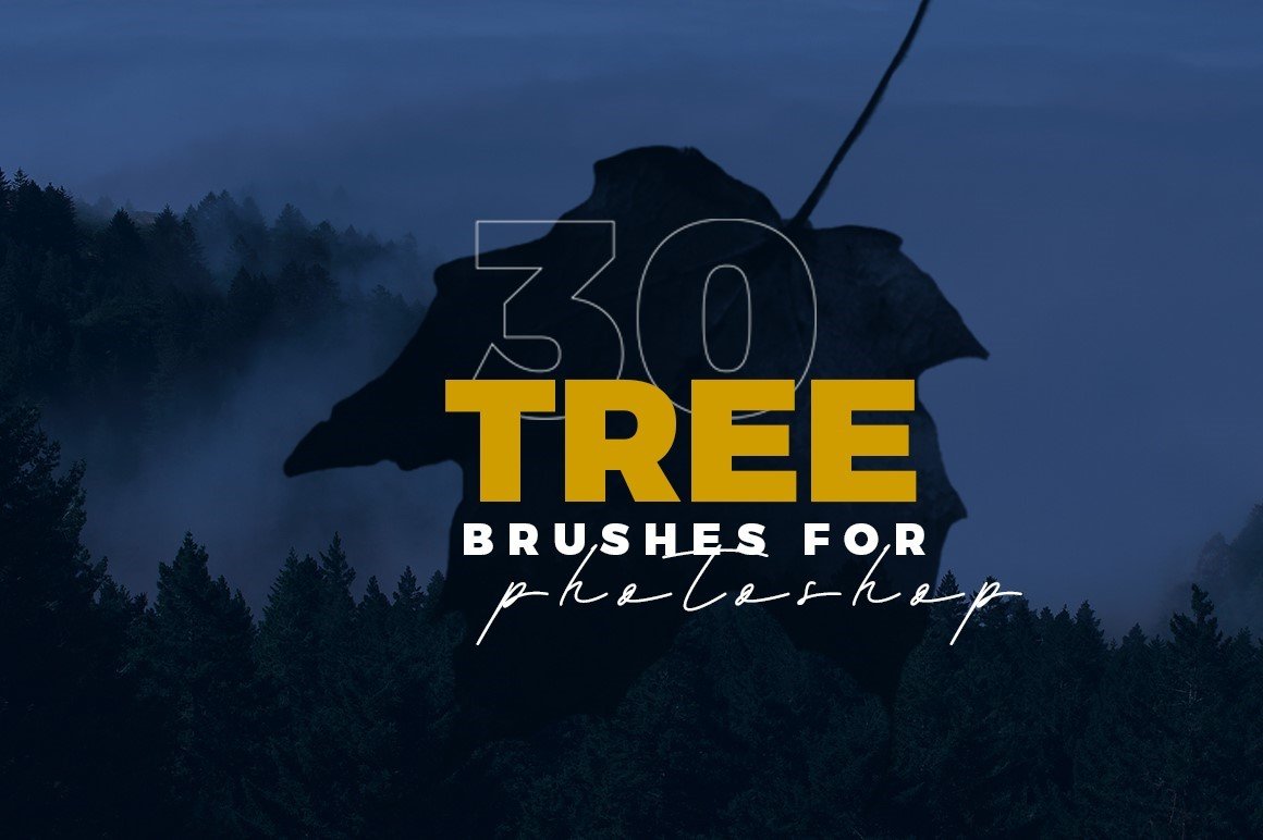 30 Tree Photoshop Brushescover image.