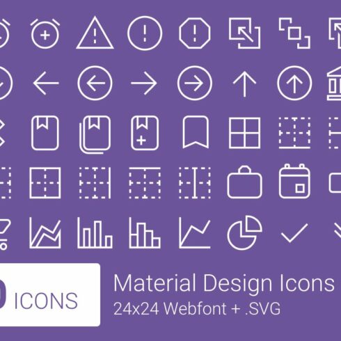 Material Design Icons - Light cover image.