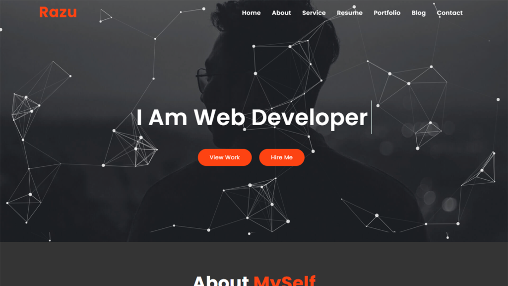 Minimal Portfolio Website HTML Template - MasterBundles