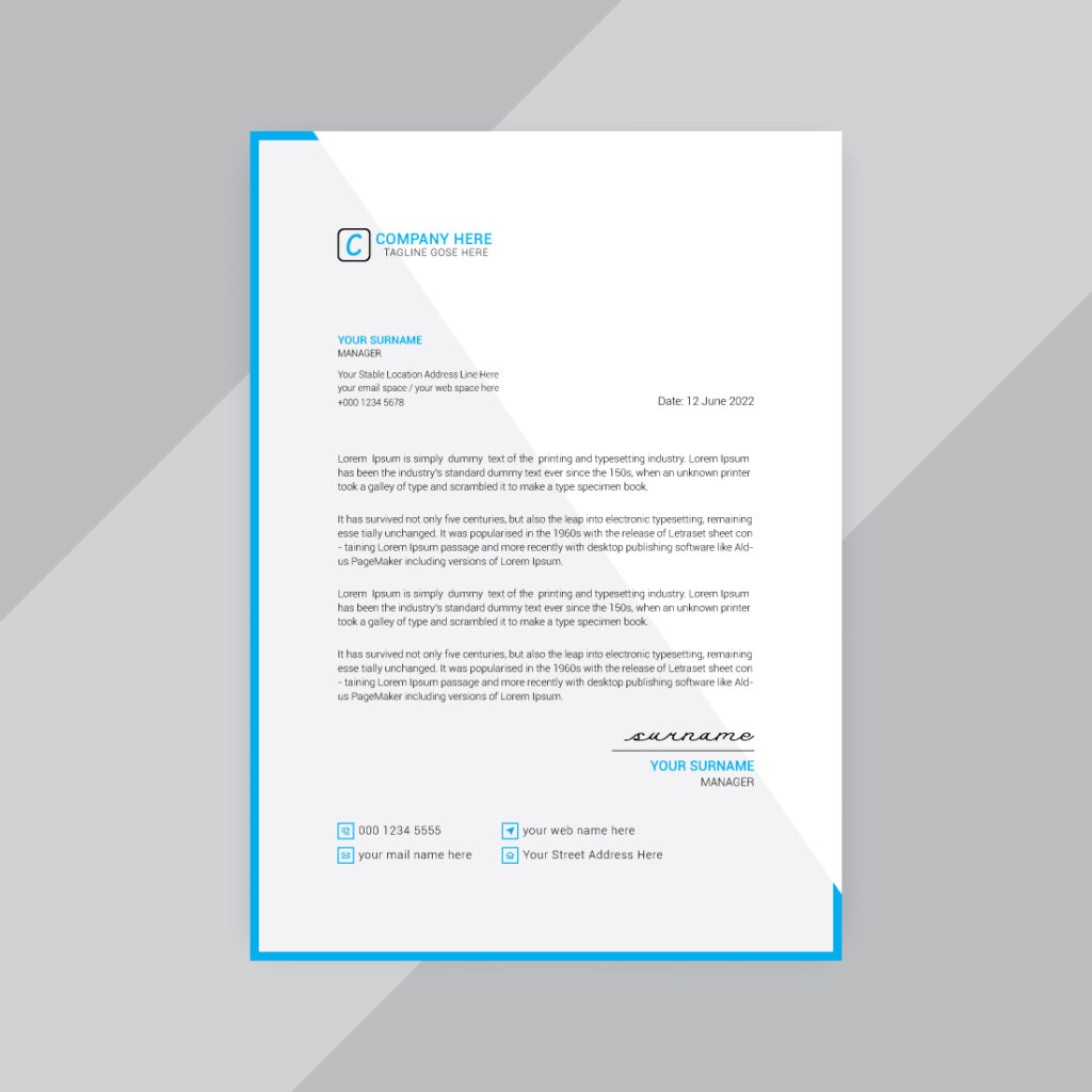 100 Letterhead Design Template Bundle - MasterBundles