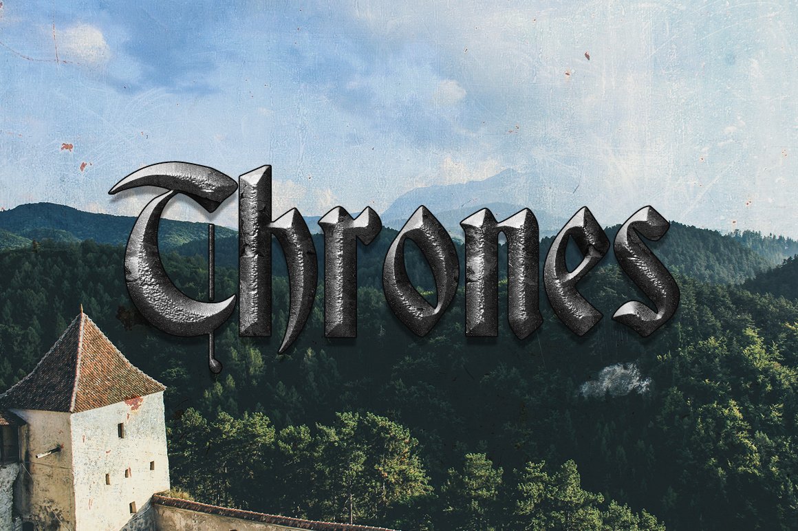 Medieval Text Styles for Photoshopcover image.