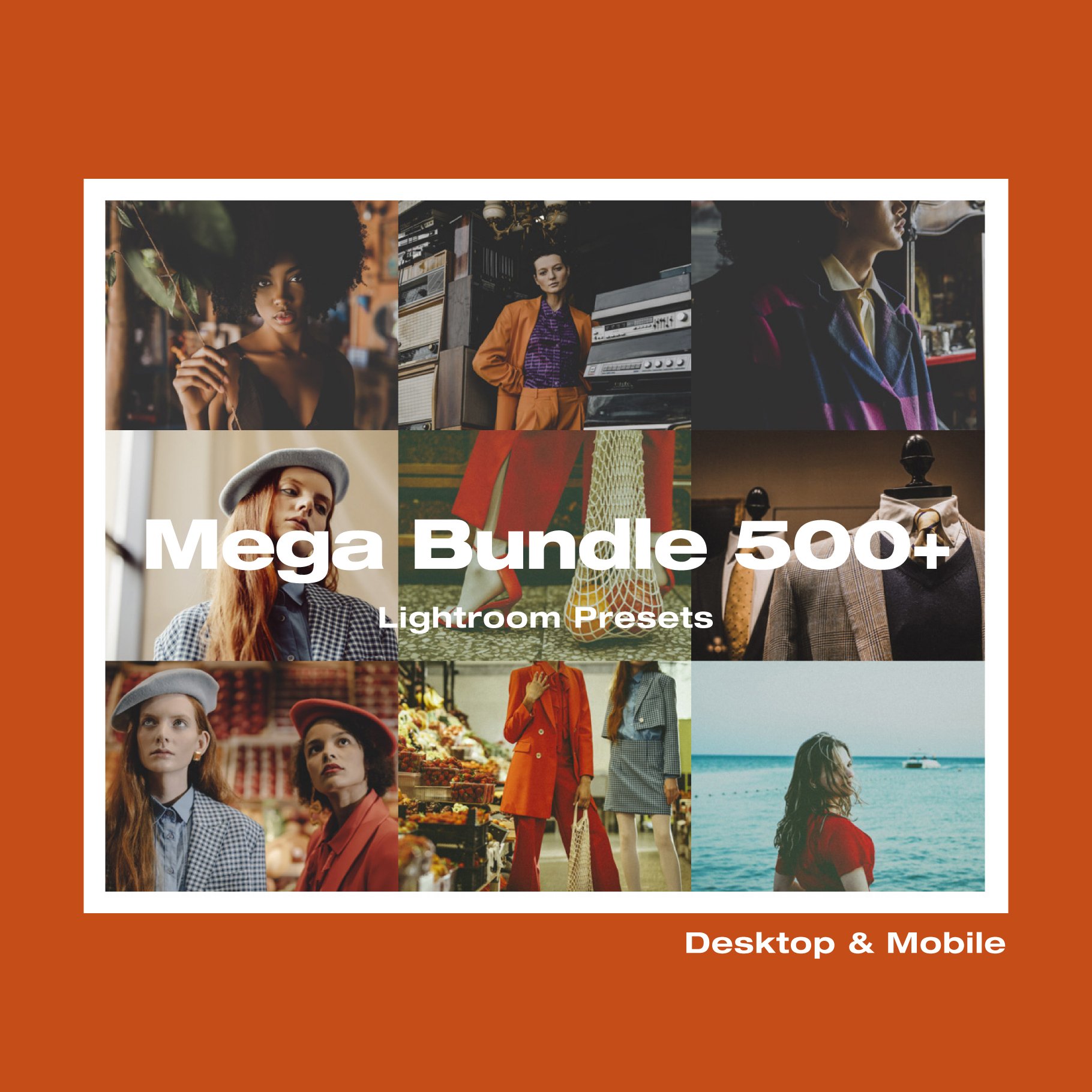 Mega Bundle 500+ Lightroom Presetscover image.