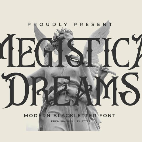 Megistica Dreams Modern Blackletter cover image.
