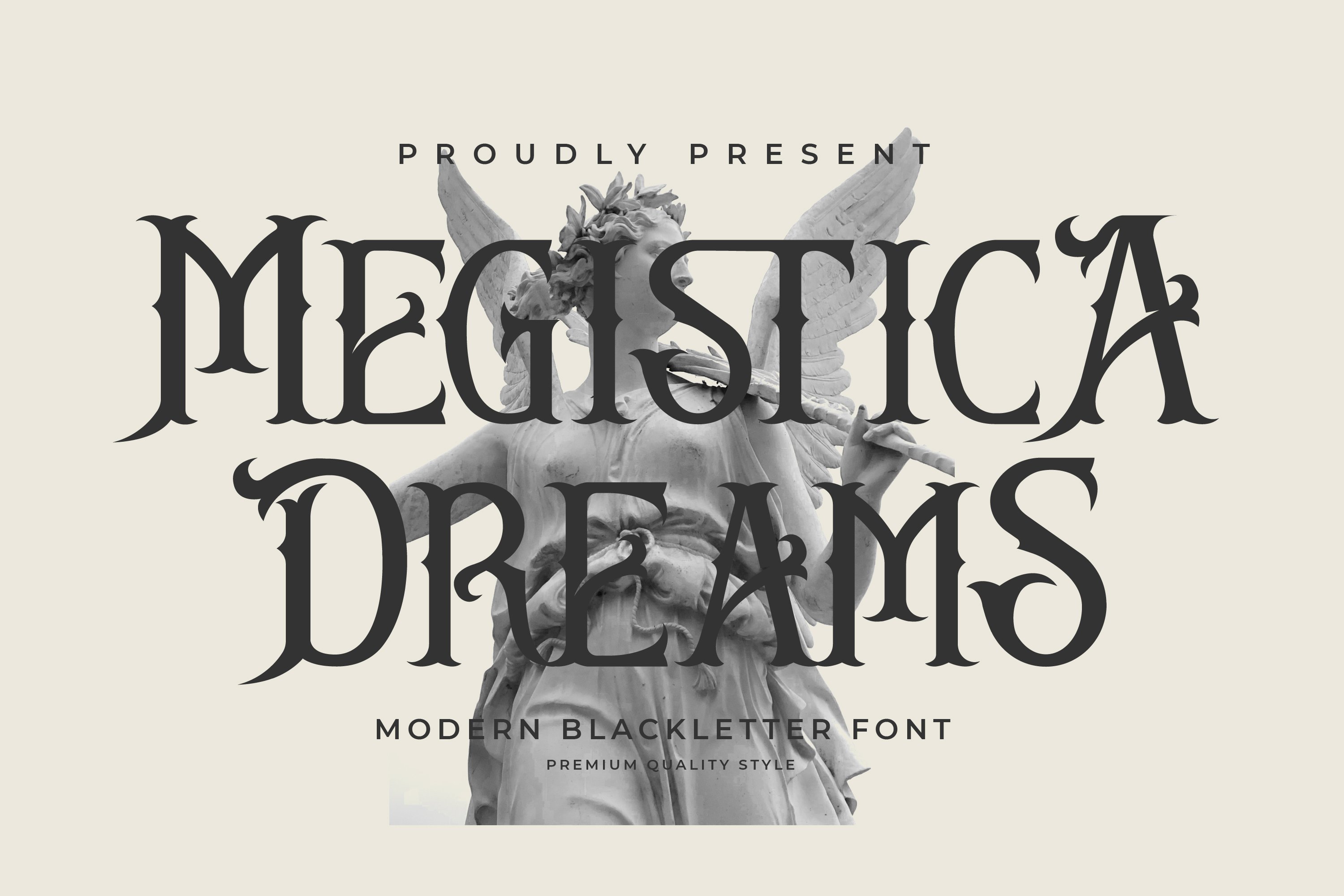 Megistica Dreams Modern Blackletter cover image.