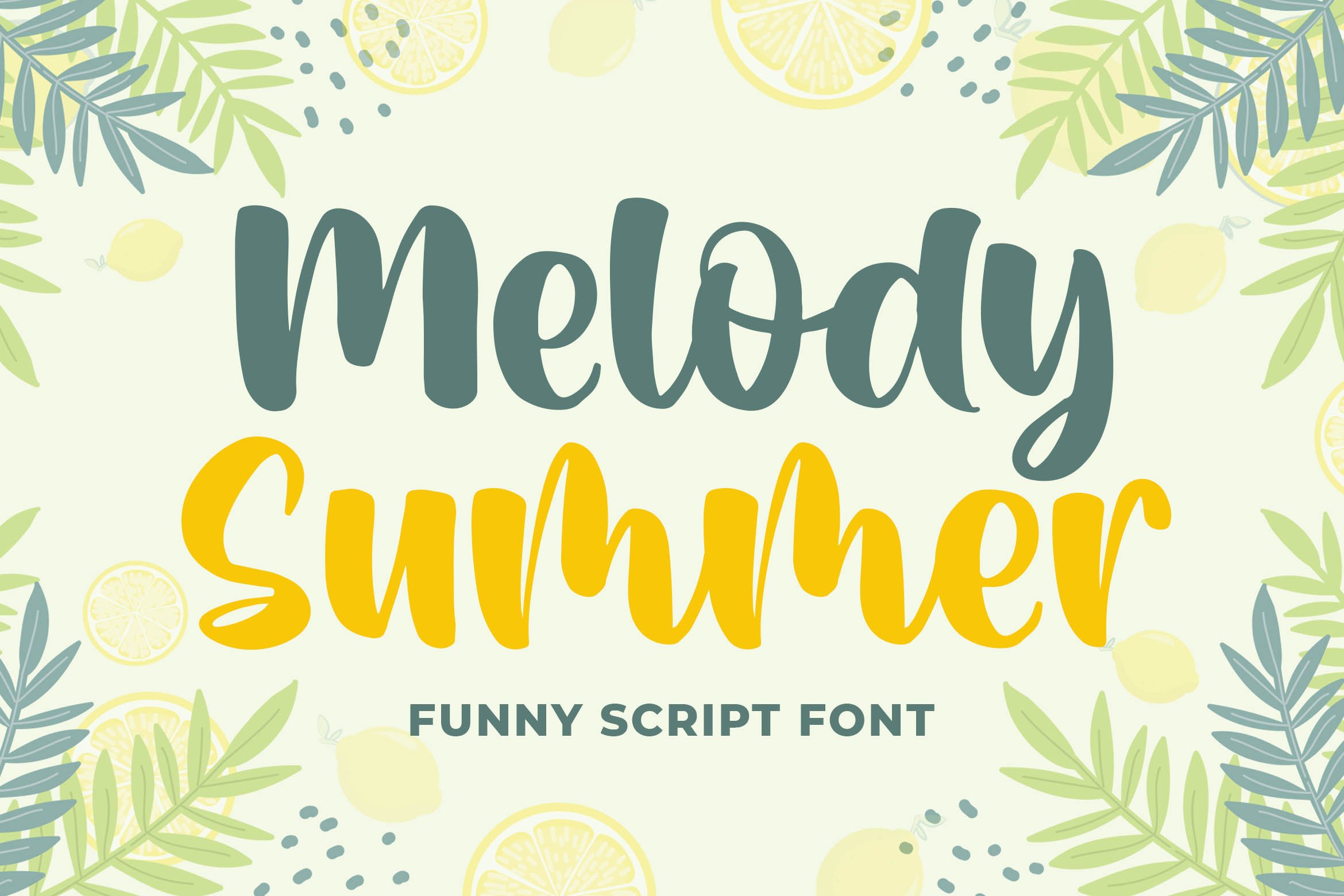 Melody Summer Funny Script Font cover image.