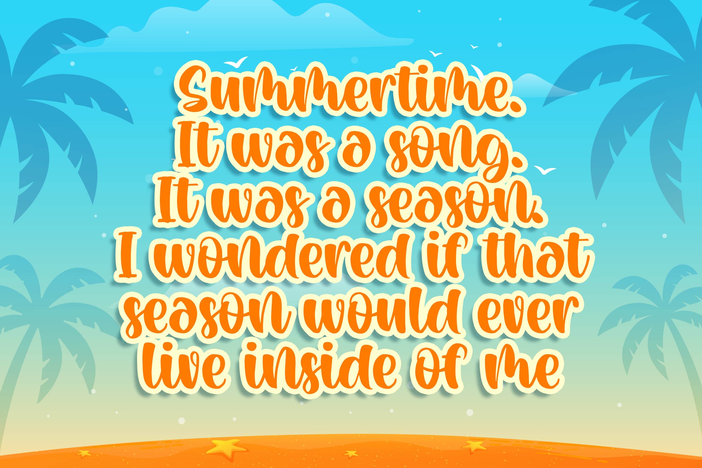 Melody Summer Funny Script Font preview image.