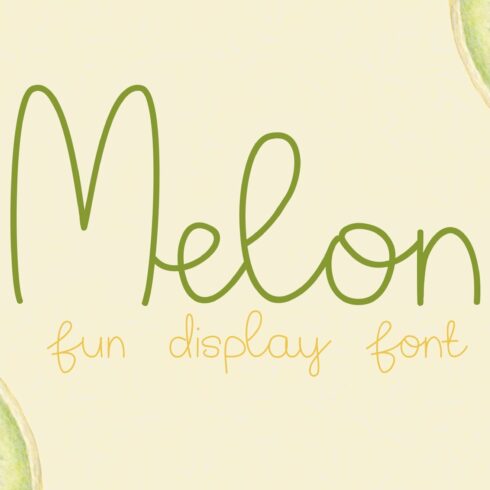 Melon - Fun Display Font cover image.