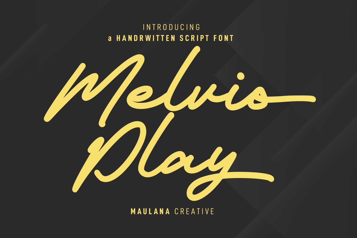 Melvio Play Signature Script Font cover image.