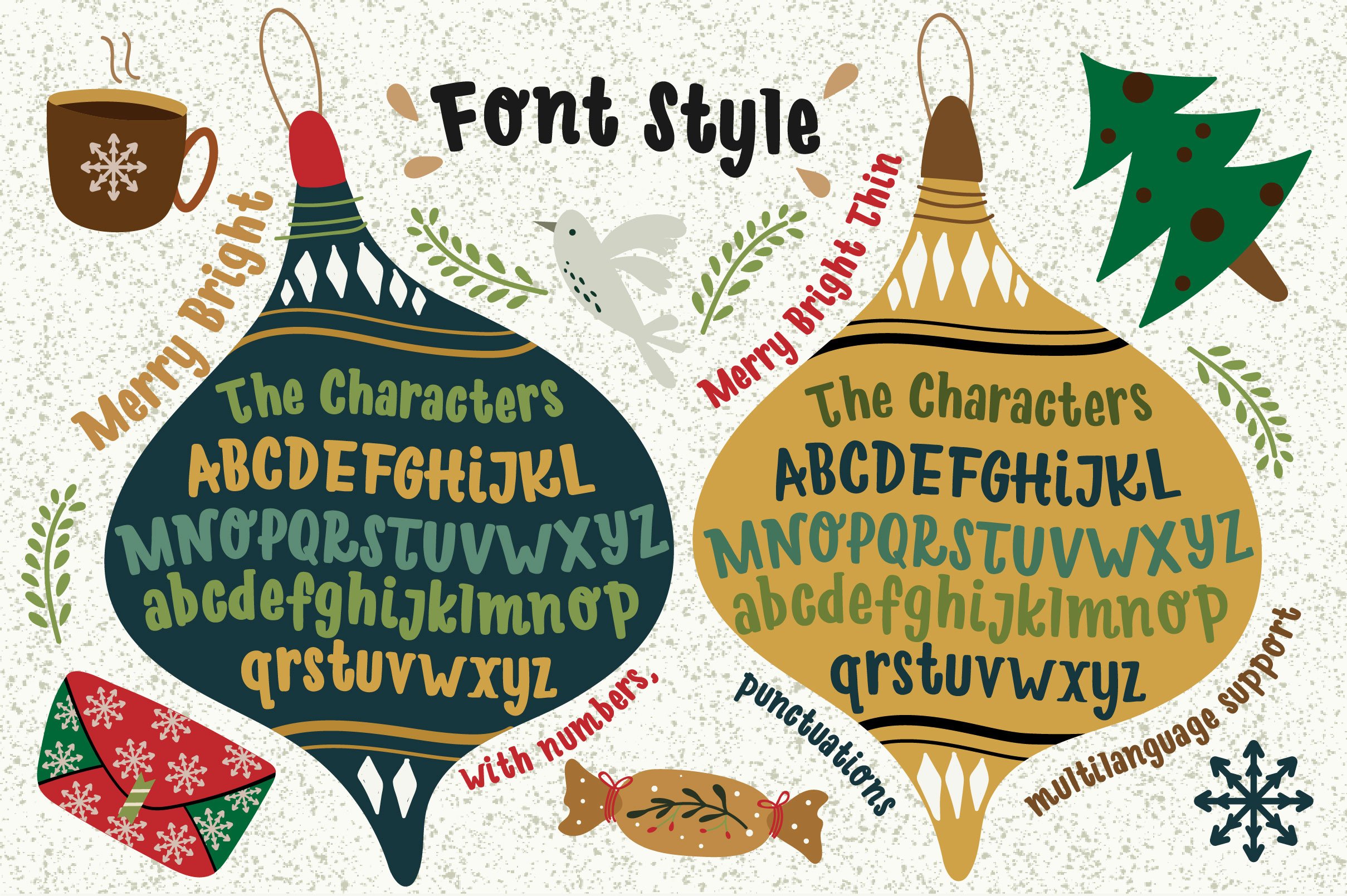 Merry Bright Typeface preview image.