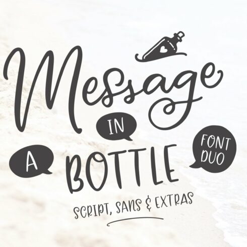 Message In A Bottle Font Duo cover image.