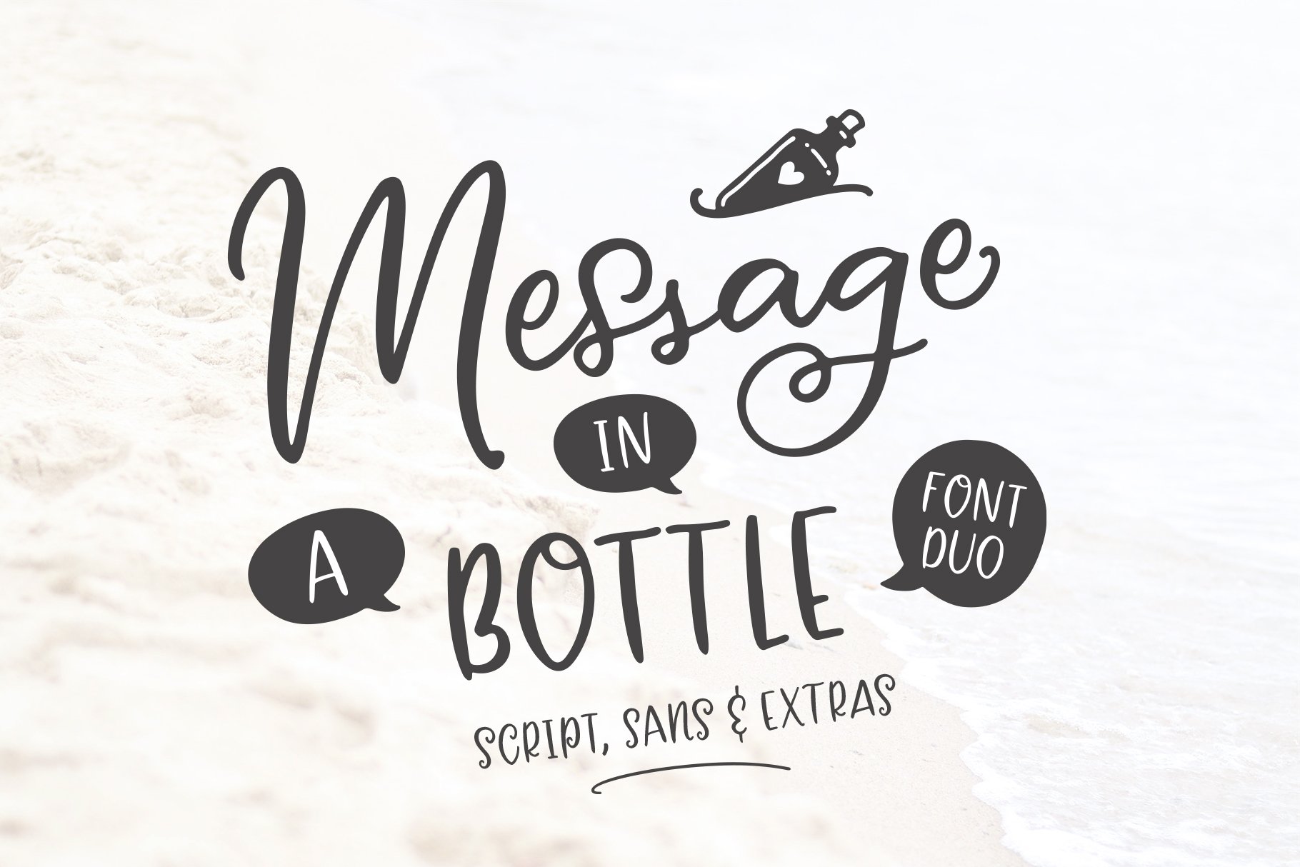 Message In A Bottle Font Duo cover image.