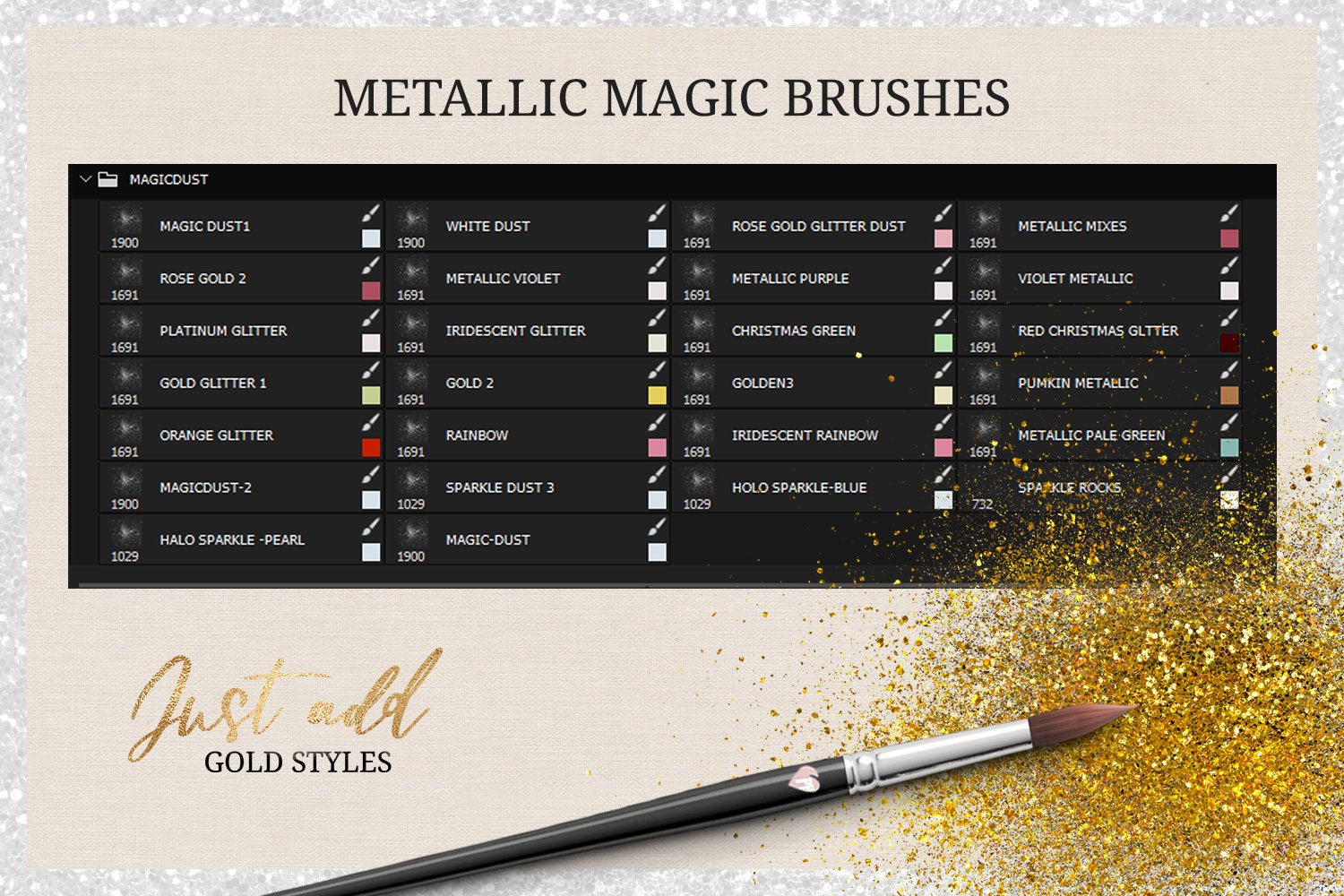 metallic magic brushes 273