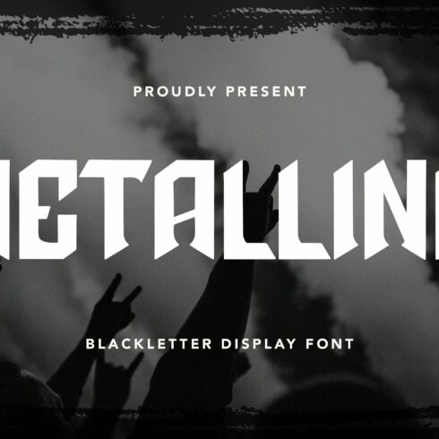 Metalline - Blackletter Display Font cover image.