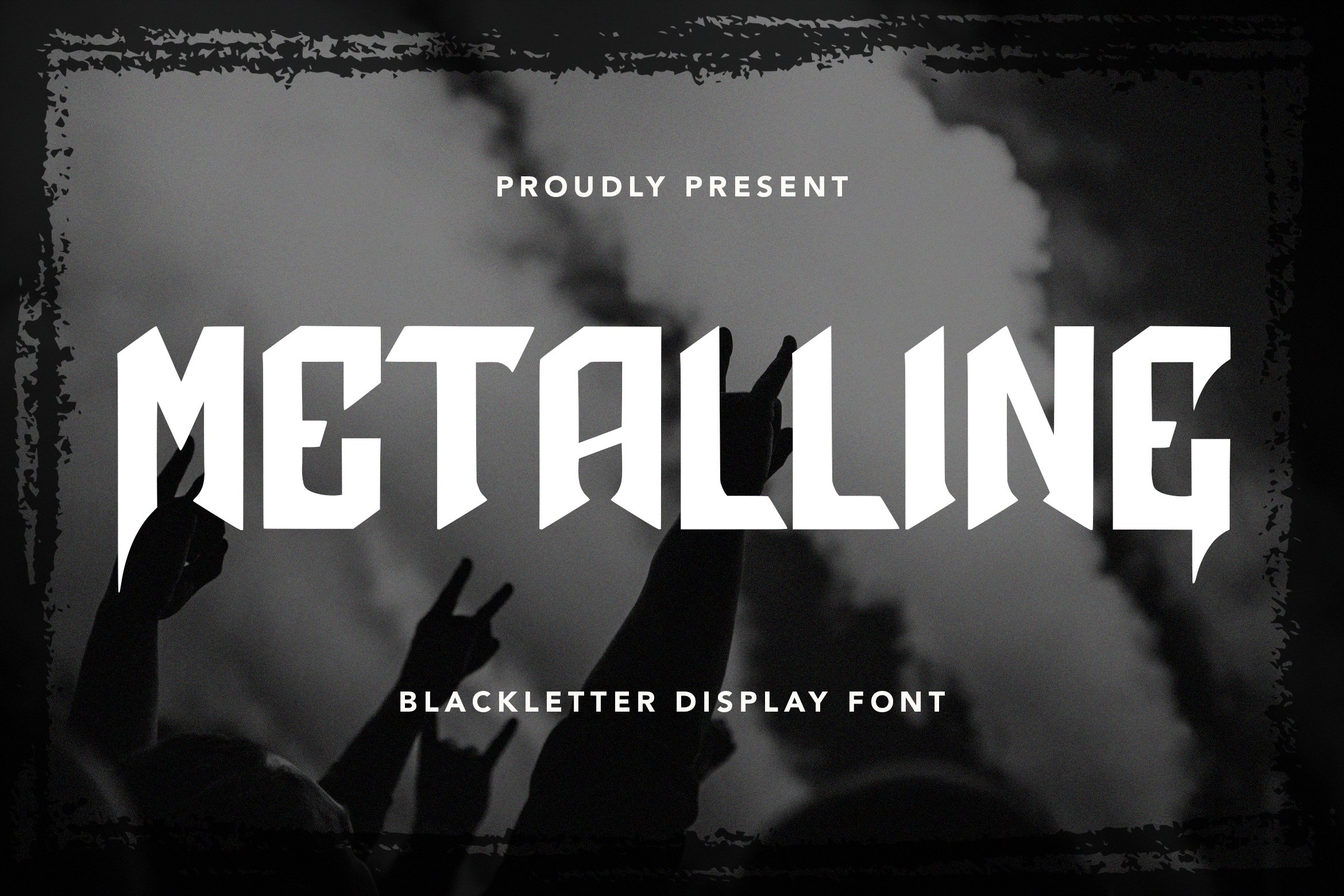 Metalline - Blackletter Display Font cover image.
