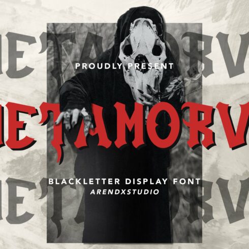 Metamorve - Blackletter Display Font cover image.