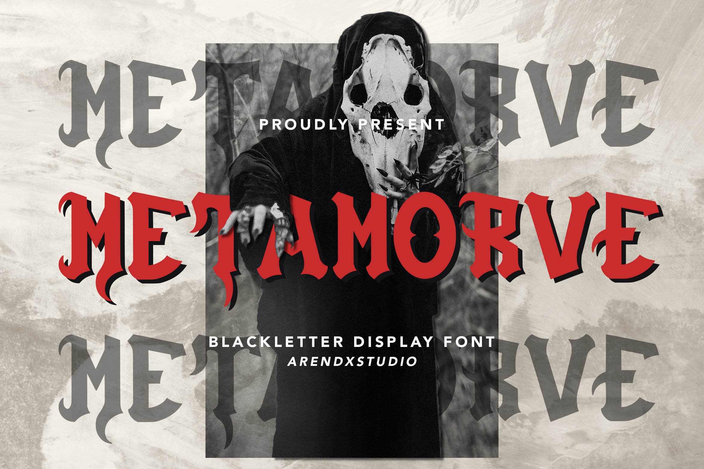 Metamorve - Blackletter Display Font cover image.